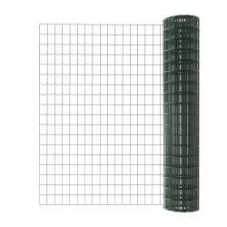 Grillage rouleau soudé Palma nature vert, H.1.8 x L.20m, maille H.100 x l.76.2mm - Centrale Brico