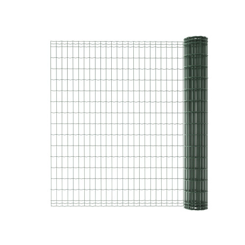 Grillage rouleau soudé Luxor nature vert, H.1.5 x L.10m, maille H.100 x l.50.8mm - Centrale Brico
