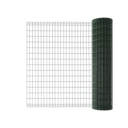 Grillage rouleau soudé Luxor nature vert, H.1.5 x L.20m, maille H.100 x l.50.8mm - Centrale Brico