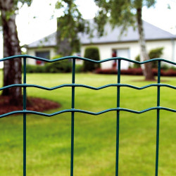 Grillage rouleau soudé Luxor nature vert, H.1.5 x L.20m, maille H.100 x l.50.8mm - Centrale Brico
