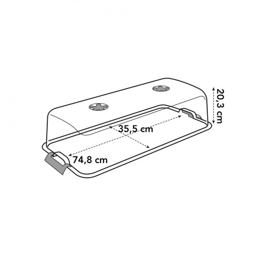 Couvercle pour potager sur pied ELHO Green bs xxl, L.35.5 x l.74.8 x H.20.3 cm - ELHO