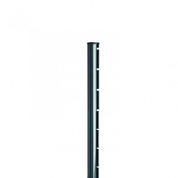 Poteau à encoche Axor gris, H.110 x P.6.8 cm - DIRICKX