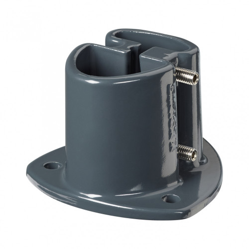 Platine aluminium a visser Platine axor grise gris, H.7.5 cm x section 110x110 mm - DIRICKX