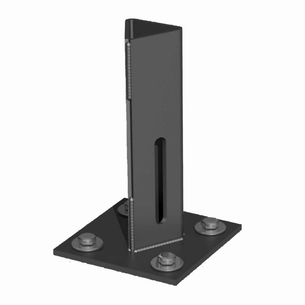 piquet acier galvanisé plastifié à visser H.15.5 cm - vue 2