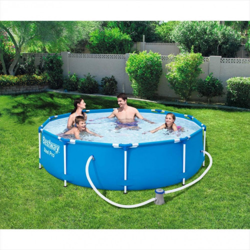 Piscine hors-sol tubulaire BESTWAY, Diam.3.05 x H.0.76 m - BESTWAY