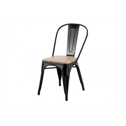 Chaise Oxford acacia noir - Centrale Brico