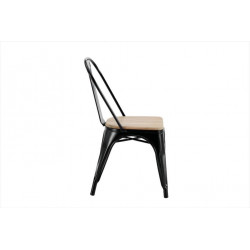 Chaise Oxford acacia noir - Centrale Brico
