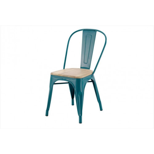Chaise Oxford acacia bleu petrole - Centrale Brico