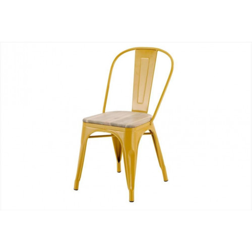 Chaise Oxford acacia moutarde - Centrale Brico