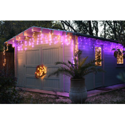 Rideaux de toiture électrique multicouleur pour l'intérieur / extérieur - Centrale Brico