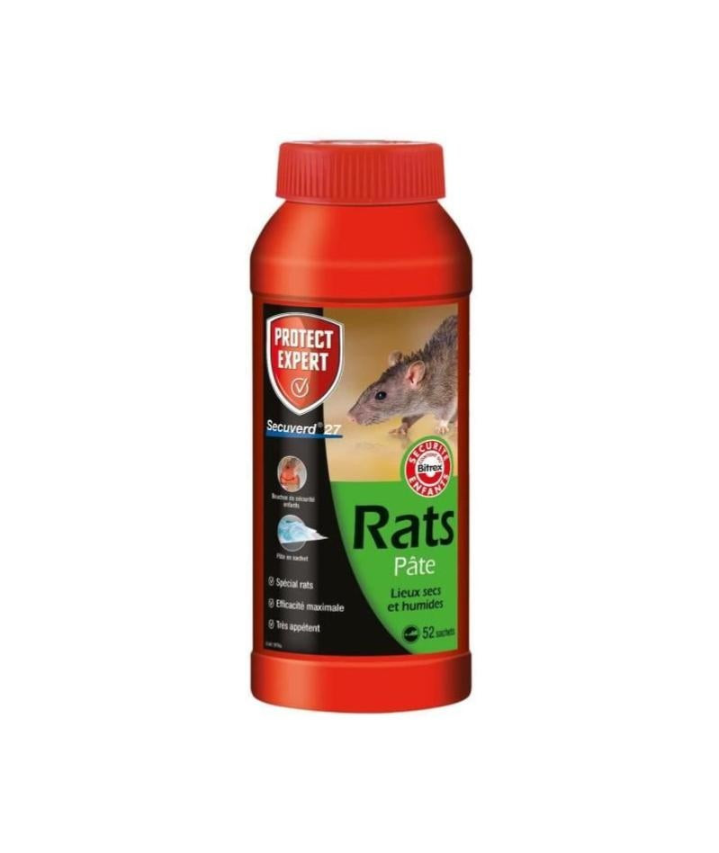 Protect Expert Racpat520 Rats Campagnols Pates - 240 G Pex