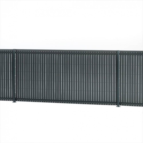 Kit lamelles occultantes rigides pvc, H.100 X L.250 cm anthracite, DIRICKX - DIRICKX