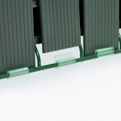 Kit lamelles occultantes rigides pvc, H.120 X L.250 cm vert, DIRICKX - DIRICKX
