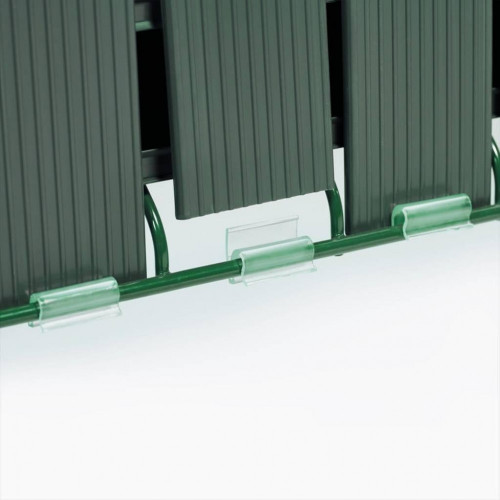 Kit lamelles occultantes rigides pvc, H.120 X L.250 cm vert, DIRICKX - DIRICKX