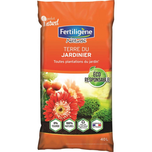 Terre du jardinier sans tourbe FERTILIGENE, 40 l - FERTILIGENE