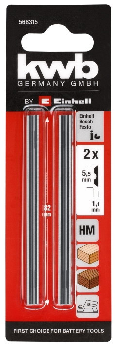 KWB by Einhell Lames pour rabot 82 mm - vue 2