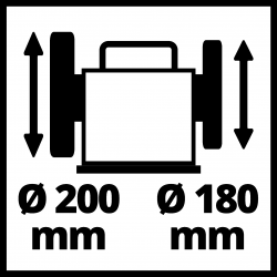 Touret à meuler TC-WG 200 - 125W - meulage humide - EINHELL 