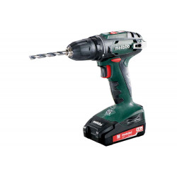 Perceuse visseuse 18 V BS 18 - 2 x 1,5 Ah Li-Power, SC 30, coffret de marque Metabo, référence: B6776500