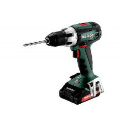 Perceuse visseuse 18 V BS 18 LT - 2 x2,0 Ah Li-Power, ASC 55, coffret Metabox - Metabo