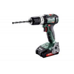 Perceuse à percussion 18 V SB 18 L BL - 2 x 2,0 Ah Li-Power, SC 30, coffret Metabox - Metabo