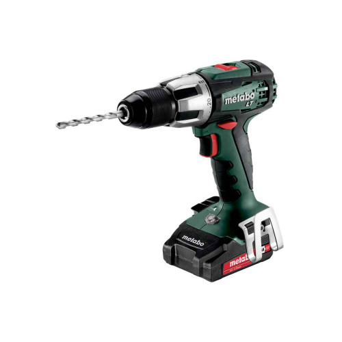 Perceuse à percussion 18 V SB 18 LT - 2 x 2,0 Ah Li-Power, ASC 55, coffret Metabox - Metabo