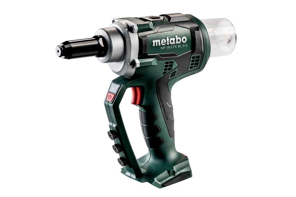 Riveteuse Sans Fil METABO NP 18 LTX BL 5.0 – 18V, MetaBOX 145 L - vue 2