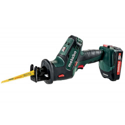 Scie sabre 18 V SSE 18 LTX Compact - 2 x 2,0 Ah Li-Power, ASC 55, coffret Metabox - Metabo