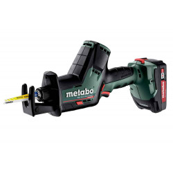 Scie sabre 18 V SSE 18 LTX BL Compact - 2 x 2,0 Ah Li-Power, ASC 55, coffret Metabox de marque Metabo, référence: B6794600