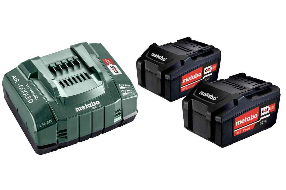 Set de base 2x5 2Ah Li Power 18V en Boîte en carton METABO 685051000 - vue 3