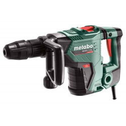 Marteau burineur SDS Max MHEV 5 BL - 1150W - Energie 8,7 J - jusqu'à 2900 frappe/min - Coffret de marque Metabo, référence: B6813300