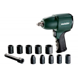 Visseuse à choc à air comprimé DSSW 360 set 1/2" - Desserrage max. 630 Nm - Rotation max. 410 Nm de marque Metabo, référence: B6827500