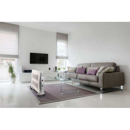 Radiateur mobile CERAMINO à chaleur douce blanc 2000W - Supra