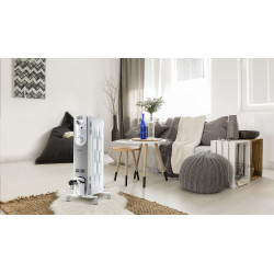 Radiateur bain d'huile ORSO - blanc 1500W - Supra