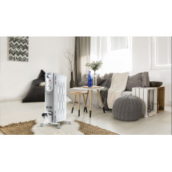 Radiateur bain d'huile ORSO - blanc 2000W - Supra