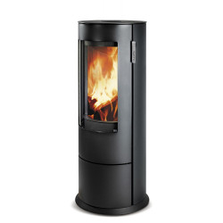 Poêle à bois CHLOÉ acier - vertical - étanche - 7,1kW de marque Supra, référence: B6862800