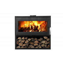 Poêle à bois LARRY BÛCHER acier - horizontal - étanche - bûcher - 8,5kW de marque Supra, référence: B6863100