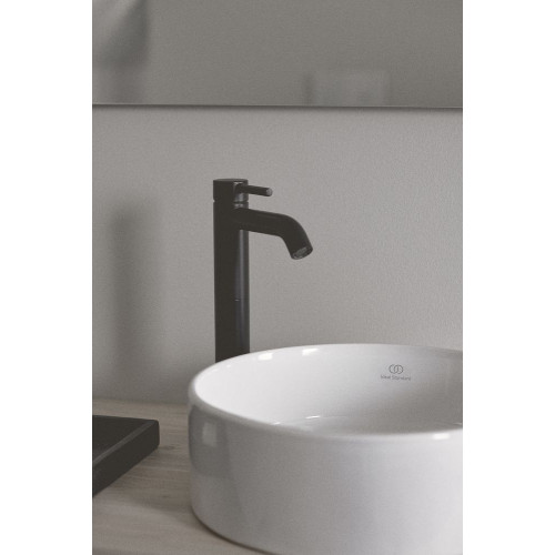 Mitigeur de lavabo CERALINE, réhaussé - Noir mat - Ideal Standard