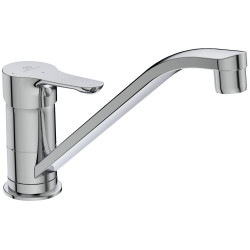 Robinet de salle de bain Ideal Standard Mitigeur évier - giovo - bec bas  avec tube orientable - douchette extractible 