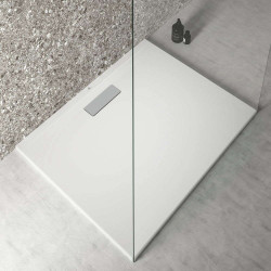 Receveur de douche rectangle ULTRAFLAT - 100x80 - Blanc - Acrylique - Ideal Standard