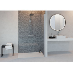 Receveur de douche rectangle ULTRAFLAT - 100x80 - Blanc - Acrylique - Ideal Standard