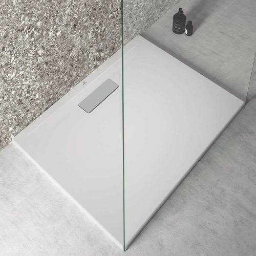 Receveur de douche rectangle ULTRAFLAT - 90x70 - Blanc mat - Acrylique - Ideal Standard