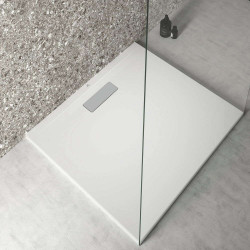 Receveur de douche rectangle ULTRAFLAT - 90x80 - Blanc - Acrylique - Ideal Standard