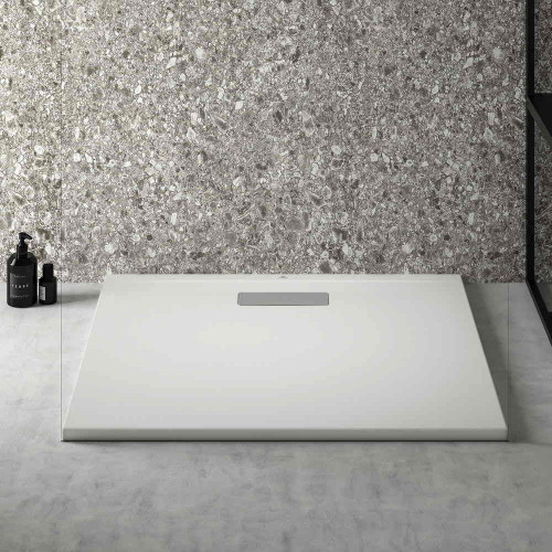 Receveur de douche rectangle ULTRAFLAT - 90x80 - Blanc mat - Acrylique - Ideal Standard
