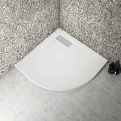 Receveur de douche d'angle ULTRAFLAT - 80x80 - Blanc - sans bonde - Ideal Standard