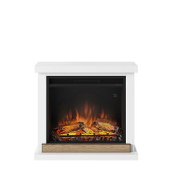 Cheminée électrique décorative "Hagen" Blanche - Powerflame de marque TAGU, référence: B5543800