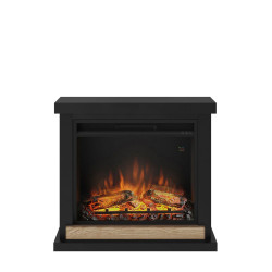 Cheminée électrique décorative "Hagen" Noir profond - Powerflame - TAGU