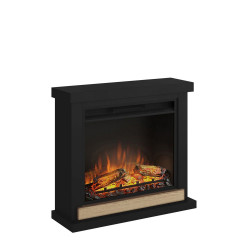 Cheminée électrique décorative "Hagen" Noir profond - Powerflame - TAGU