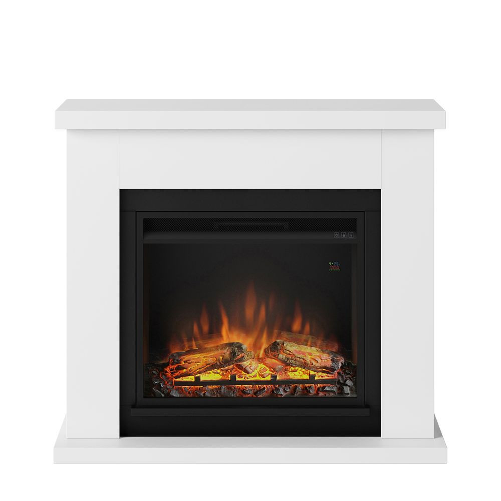Cheminée électrique décorative "Frode" Blanche - Powerflame