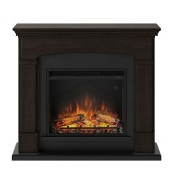 Cheminée électrique décorative "Helmi" Espresso - Powerflame de marque TAGU, référence: B5544900