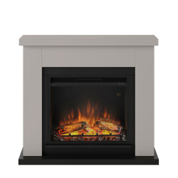 Cheminée électrique décorative "Frode" Beige - Powerflame de marque TAGU, référence: B6877600